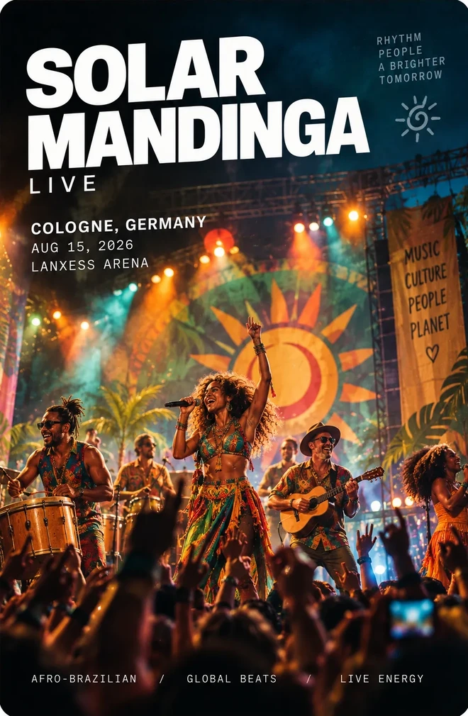 Solar Mandinga live poster
